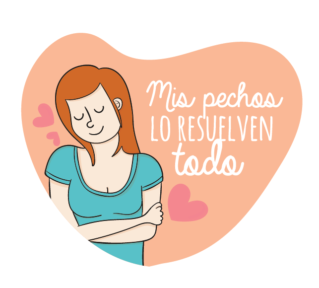 Sticker Mis pechos lo resuelven Todo