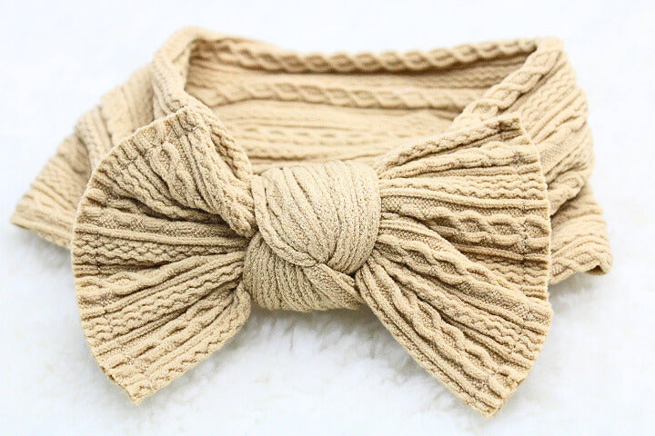 Baby Bow Headband Nude Colors