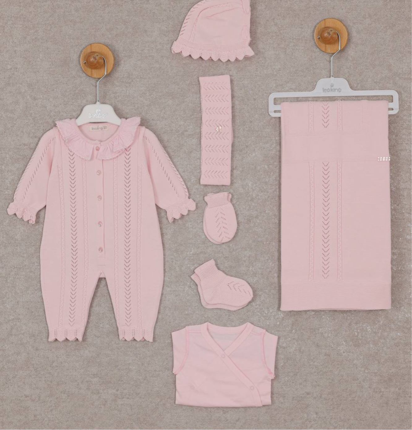 Baby Girl Coral NewBorn Set