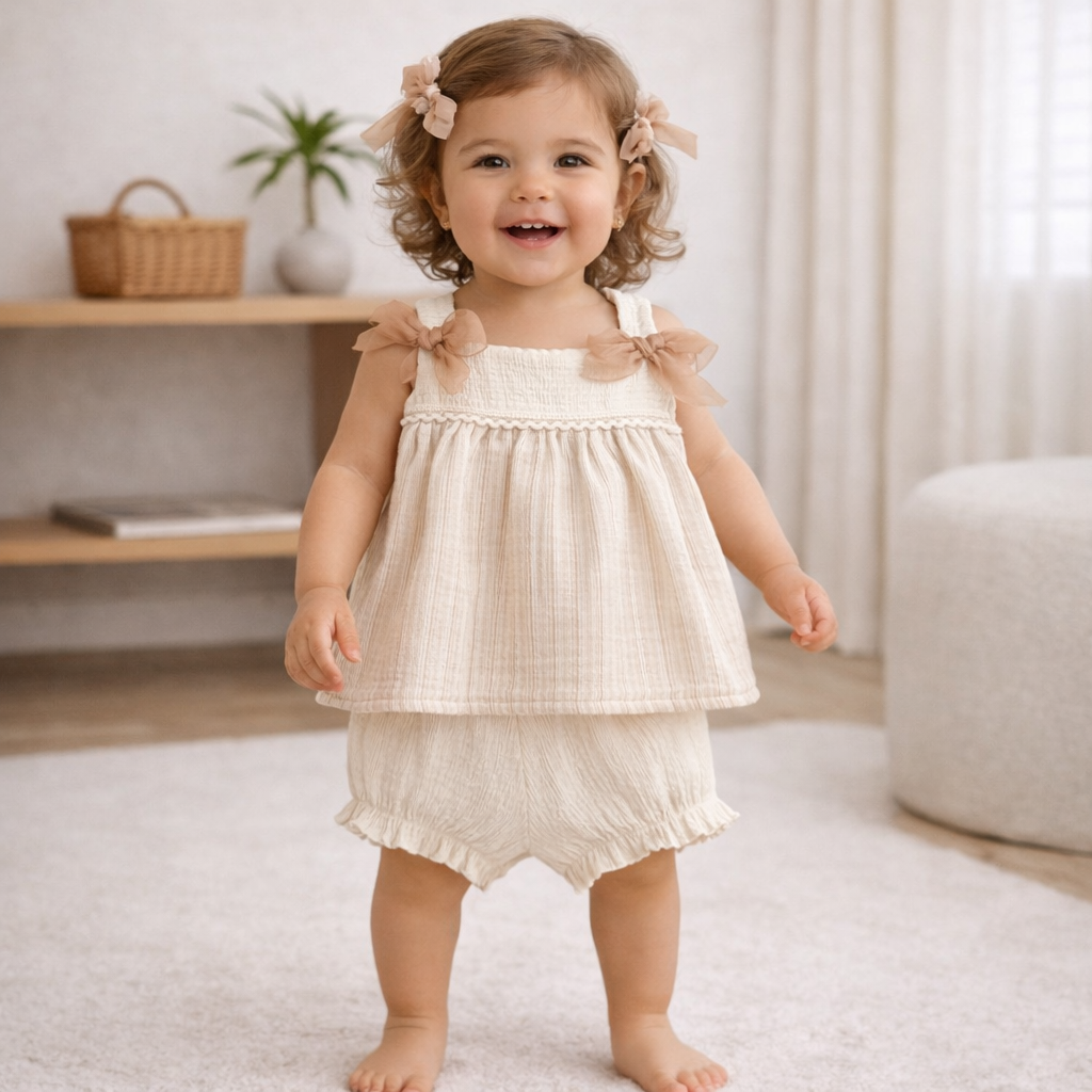 Soft Linen Bow Set
