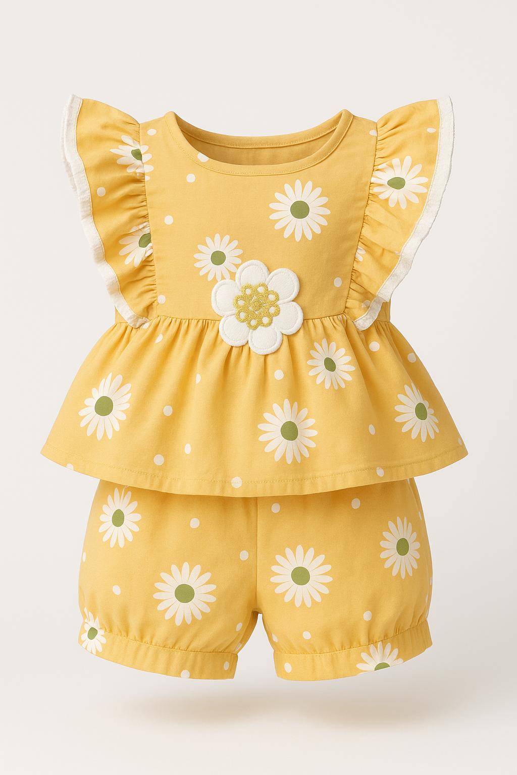 Baby Girl Daisy Cotton Set