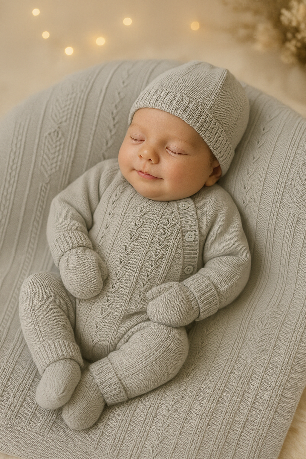 Baby Boy 8 Piece Gray NewBorn Set