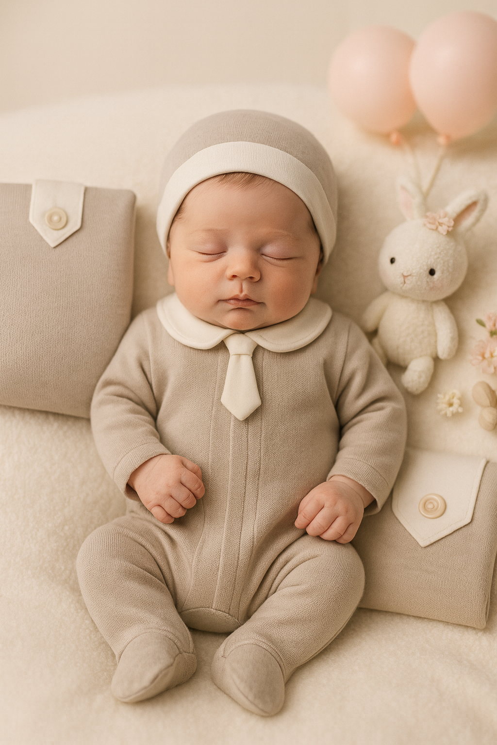 Baby Boy Gray Gentleman NewBorn Set