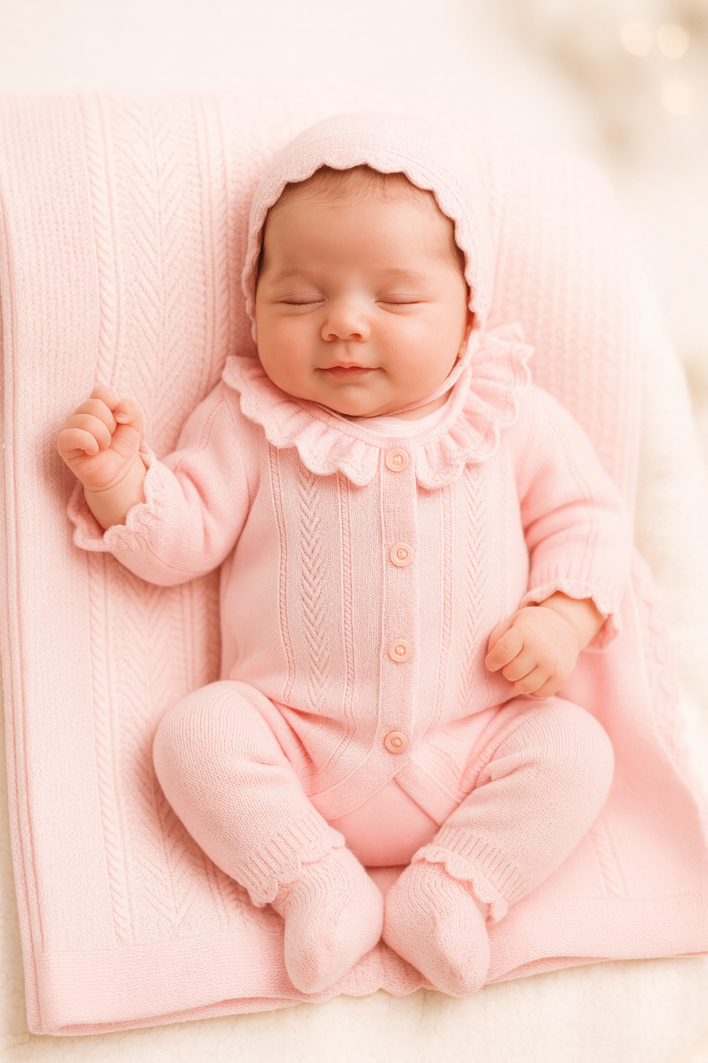 Baby Girl Coral NewBorn Set