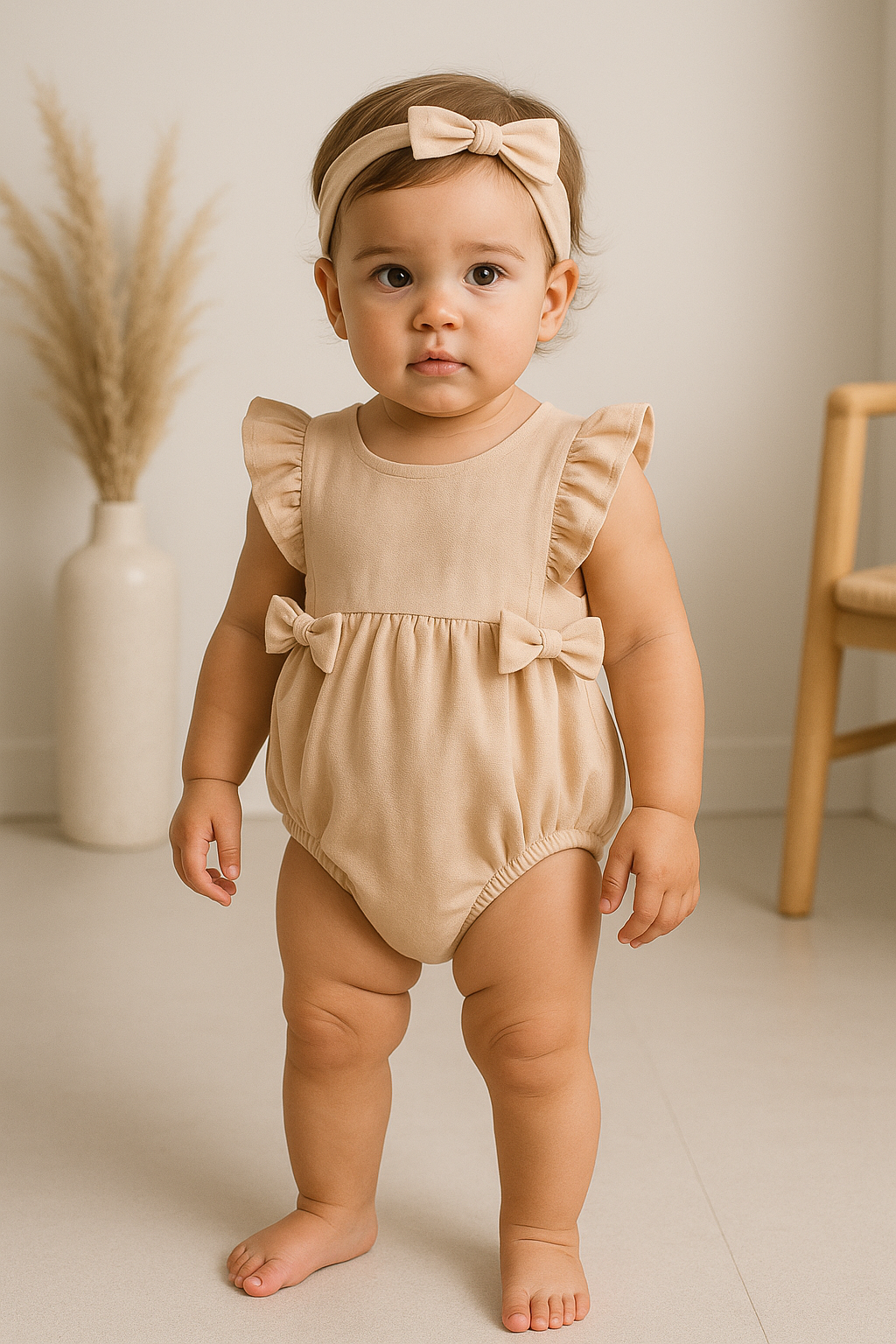 Baby Girl Cotton Ruffle Set