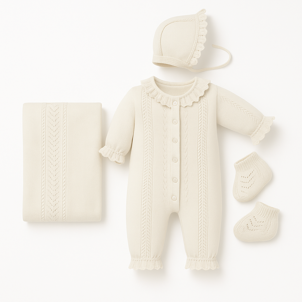 Baby Girl Elegant Gray NewBorn Set