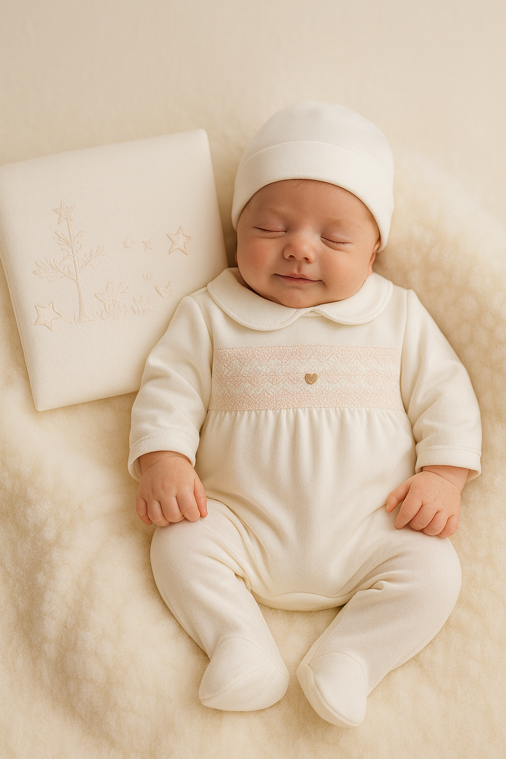 Baby Girl White & Pink NewBorn Set