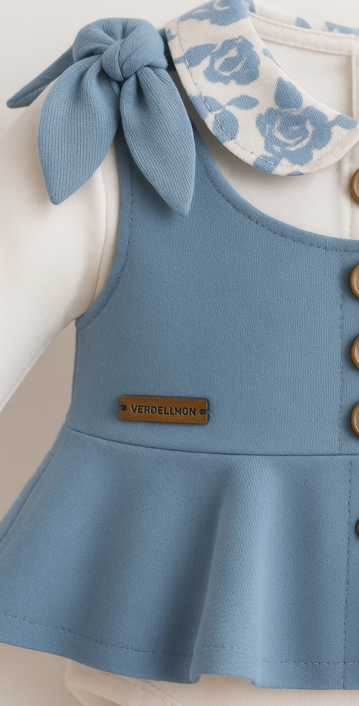 Blue Blossom Romper