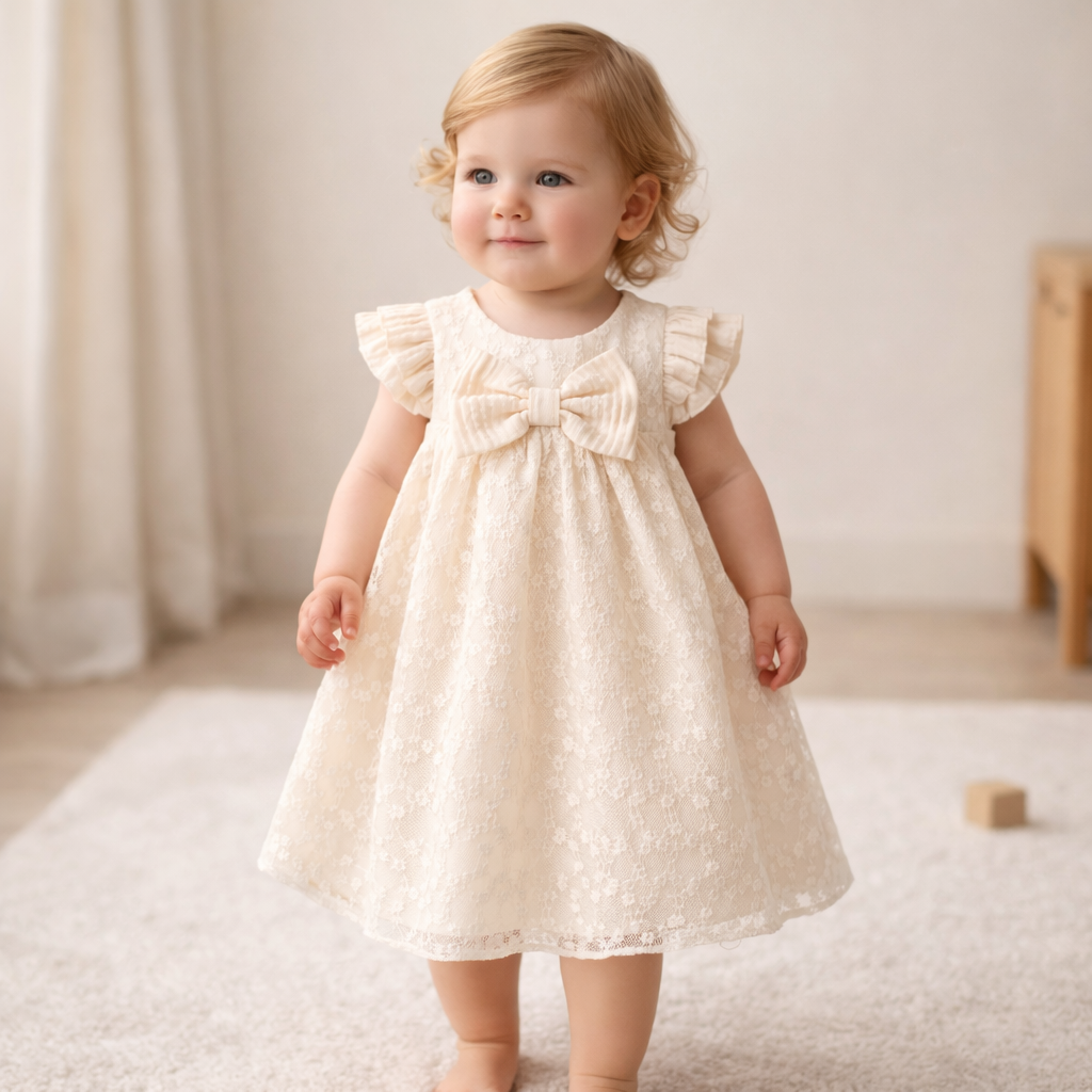 Blush Petal Lace Dress