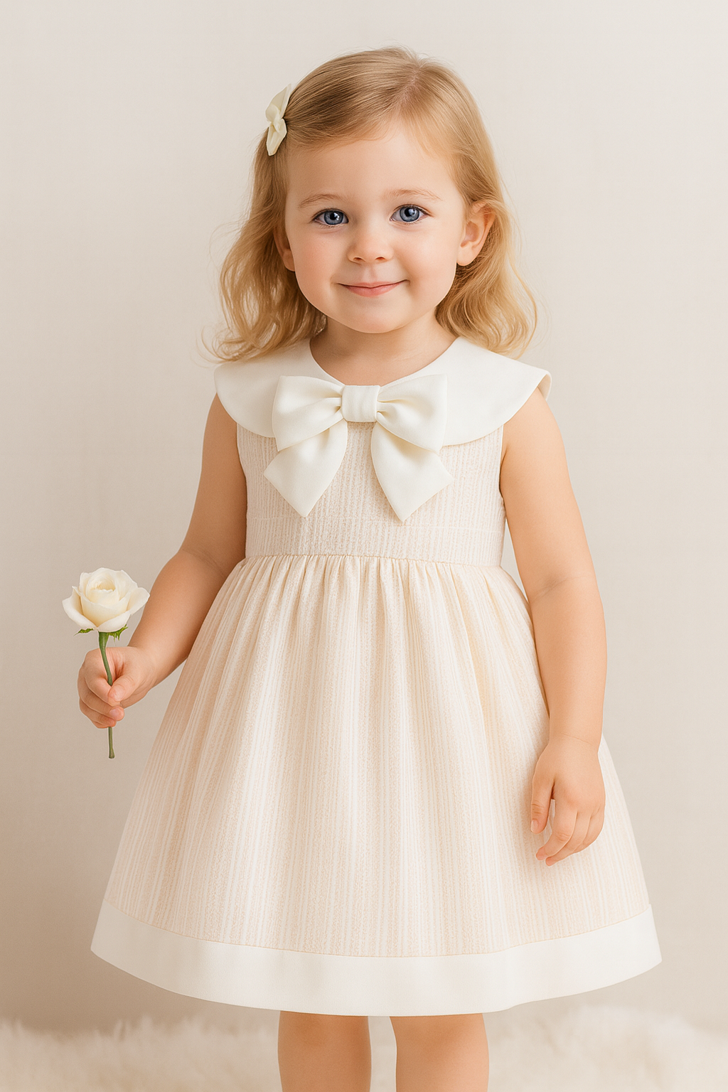 Bow Elegance Baby Dress