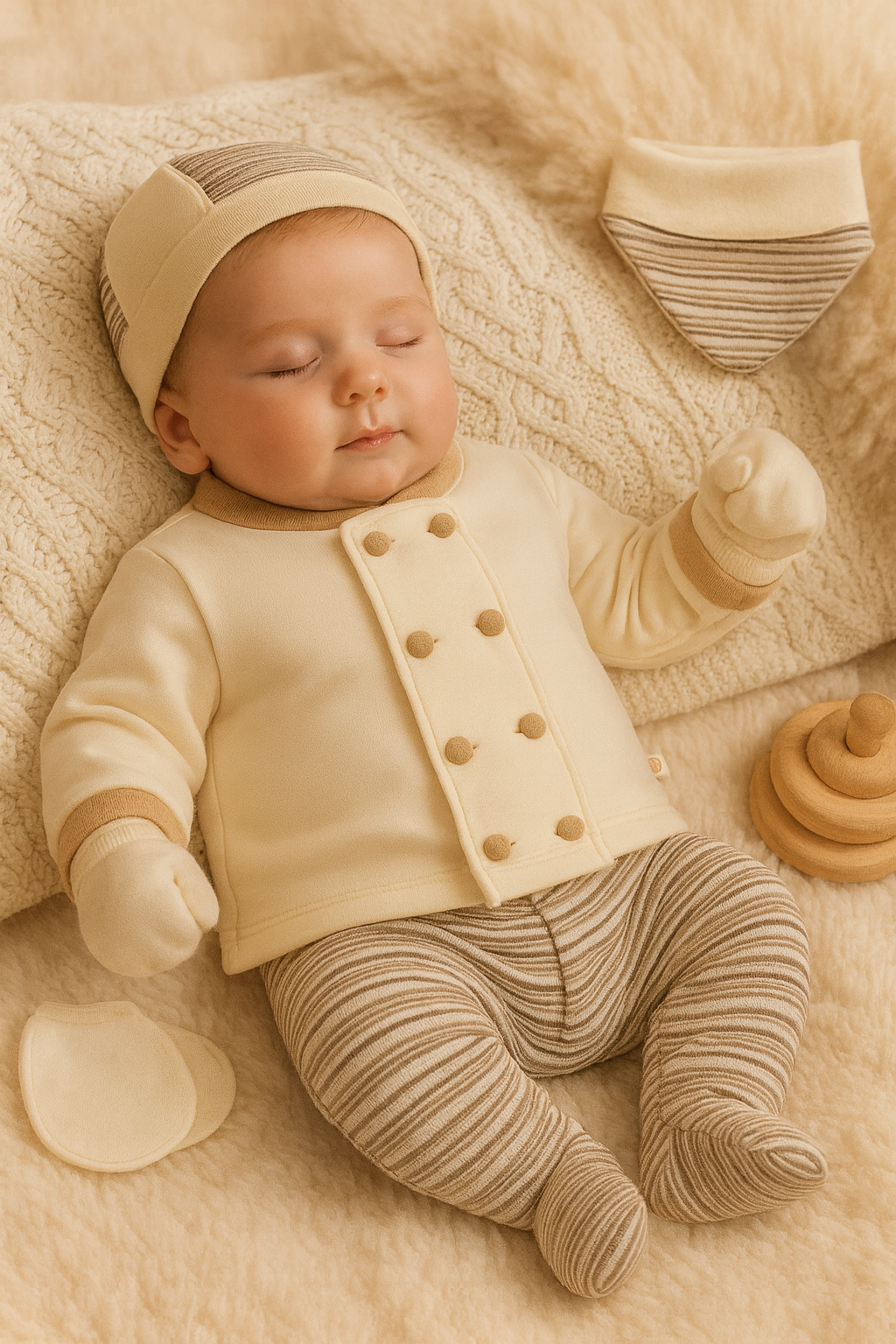 Classic Stripe Baby Set