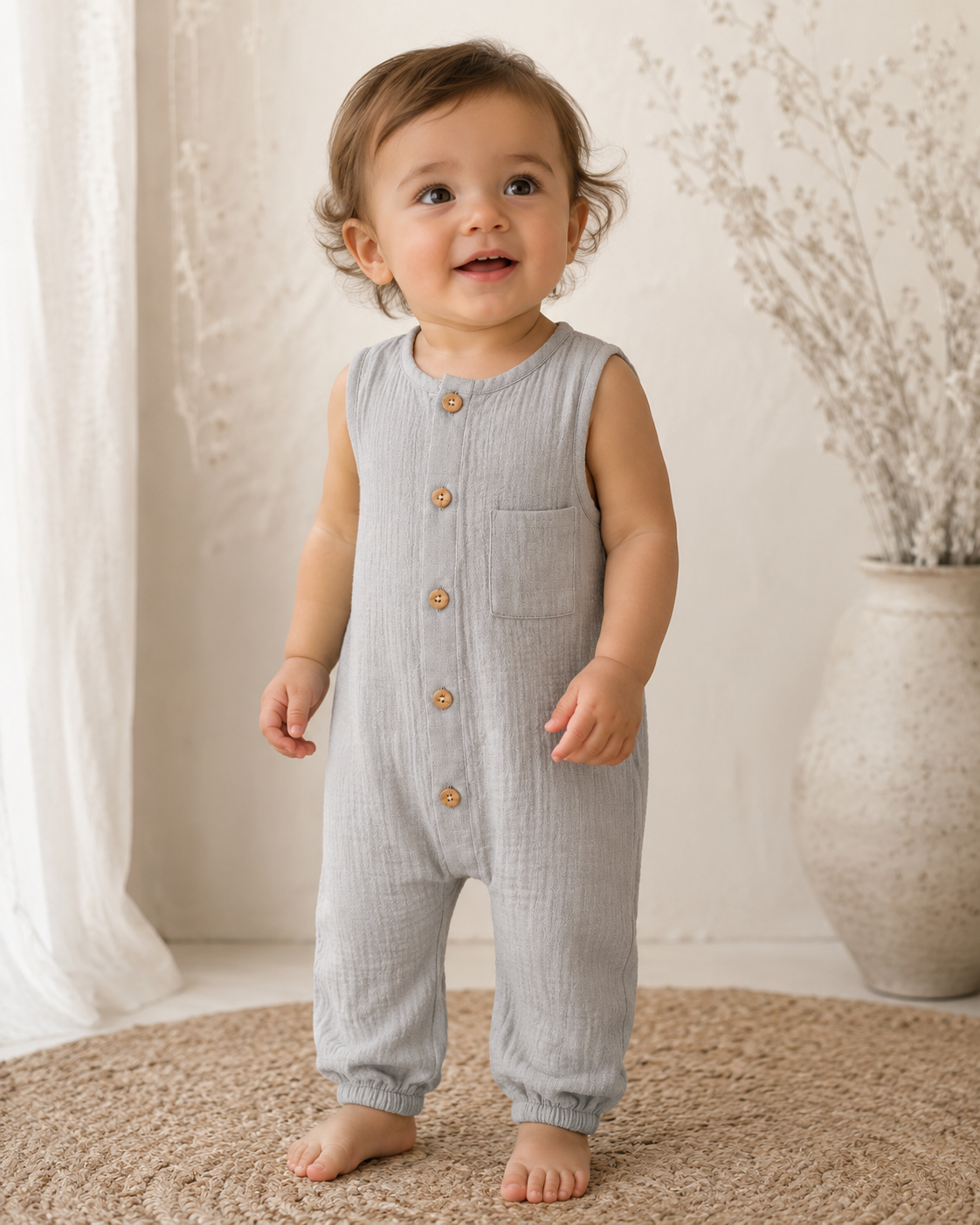 Sand Dune Muslin Romper