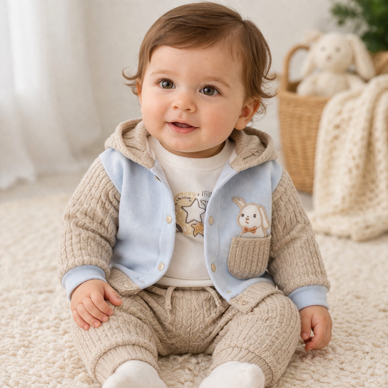 Cozy Bear Knit Set