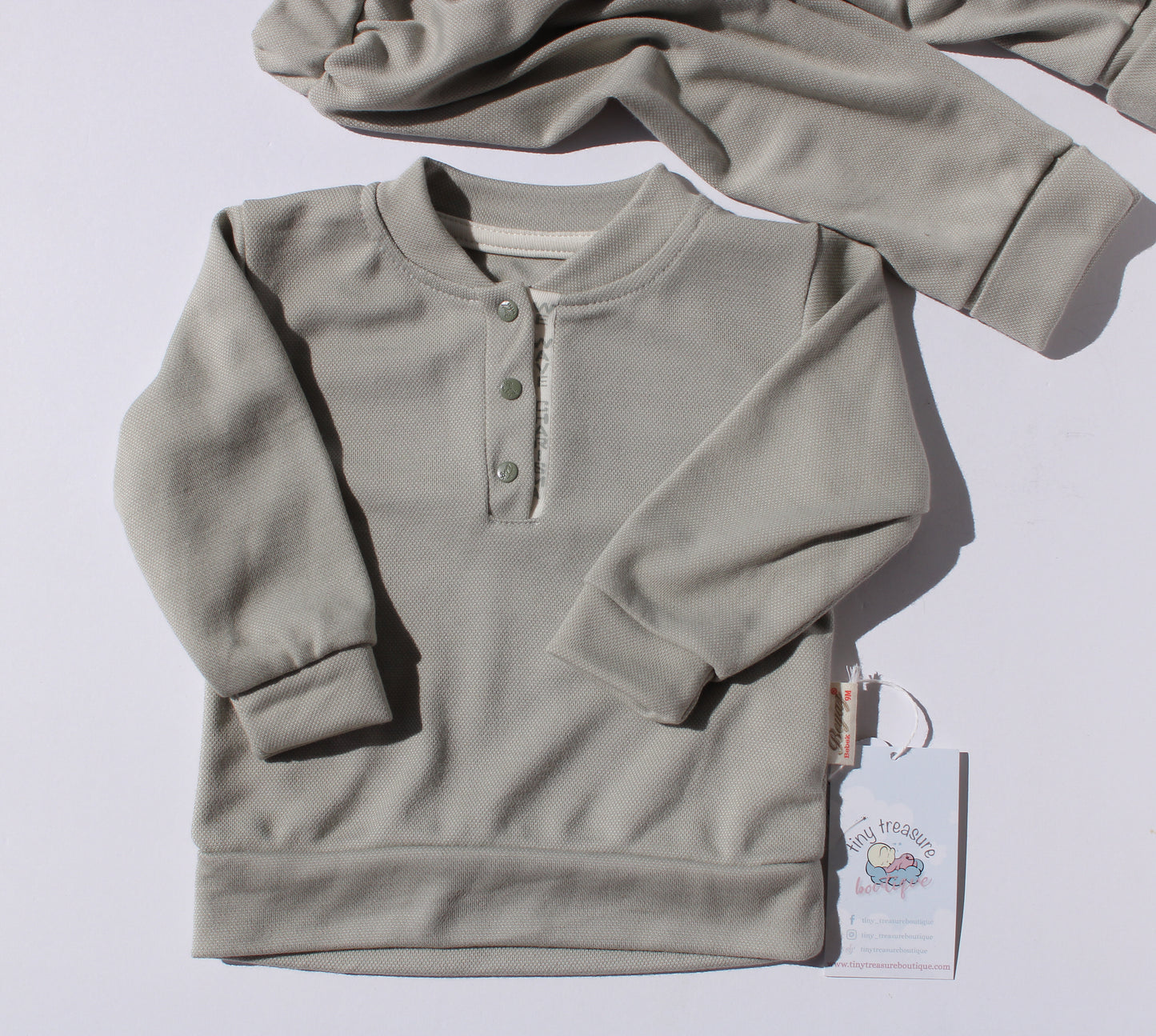 Two - Piece Henley Set