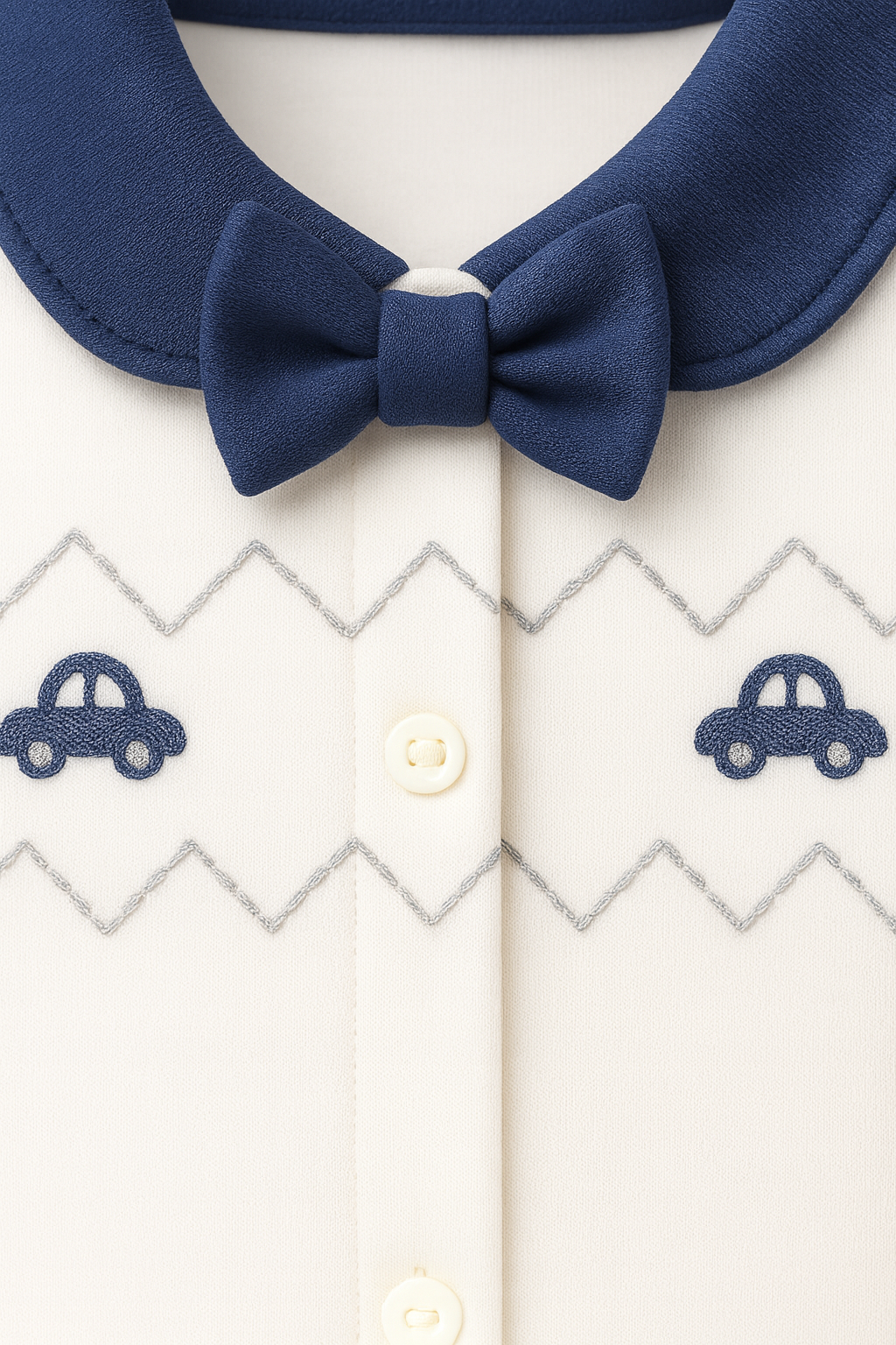 Navy Blue Suspender Cotton Set