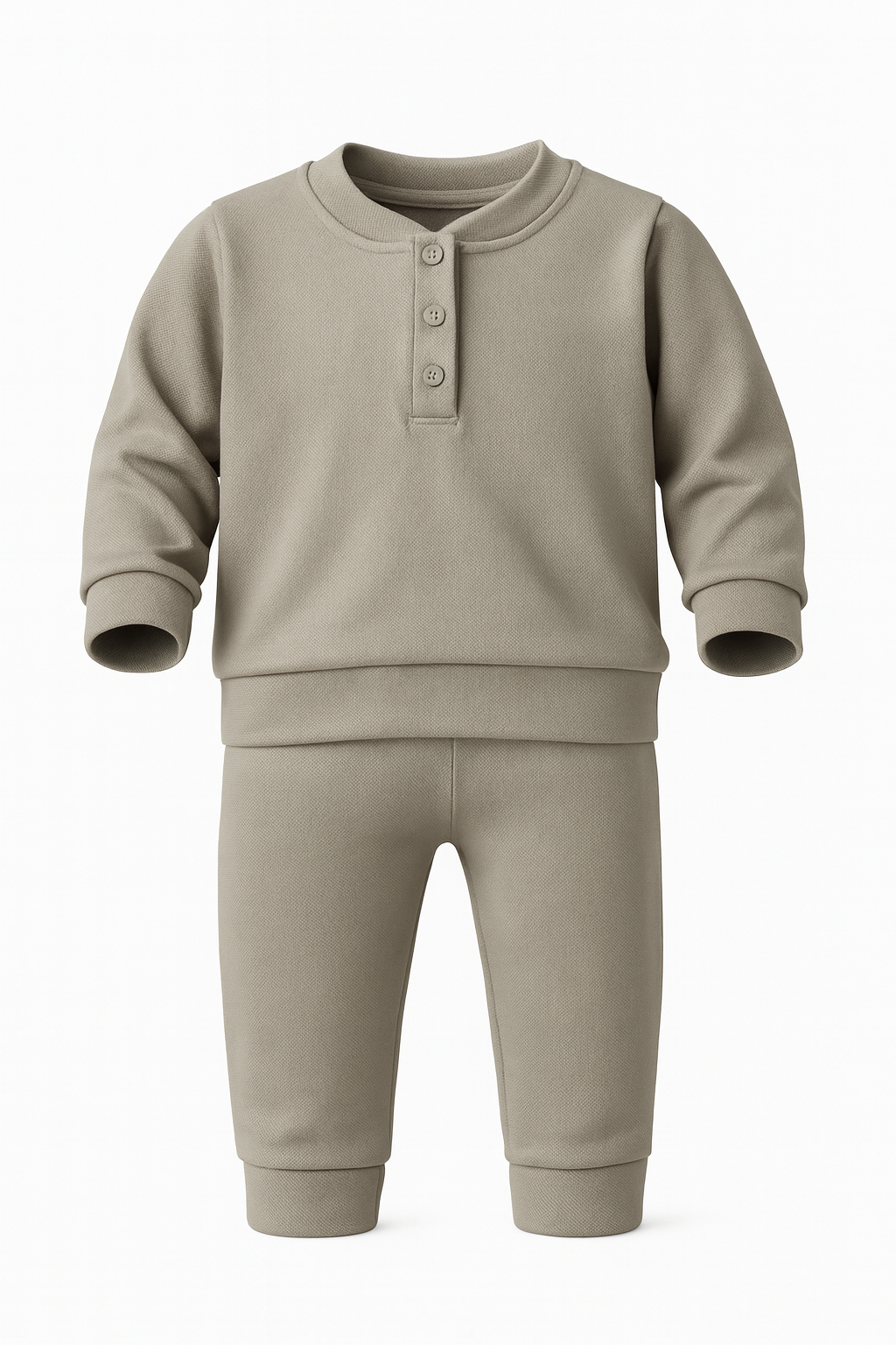 Two-Piece Henley Set
