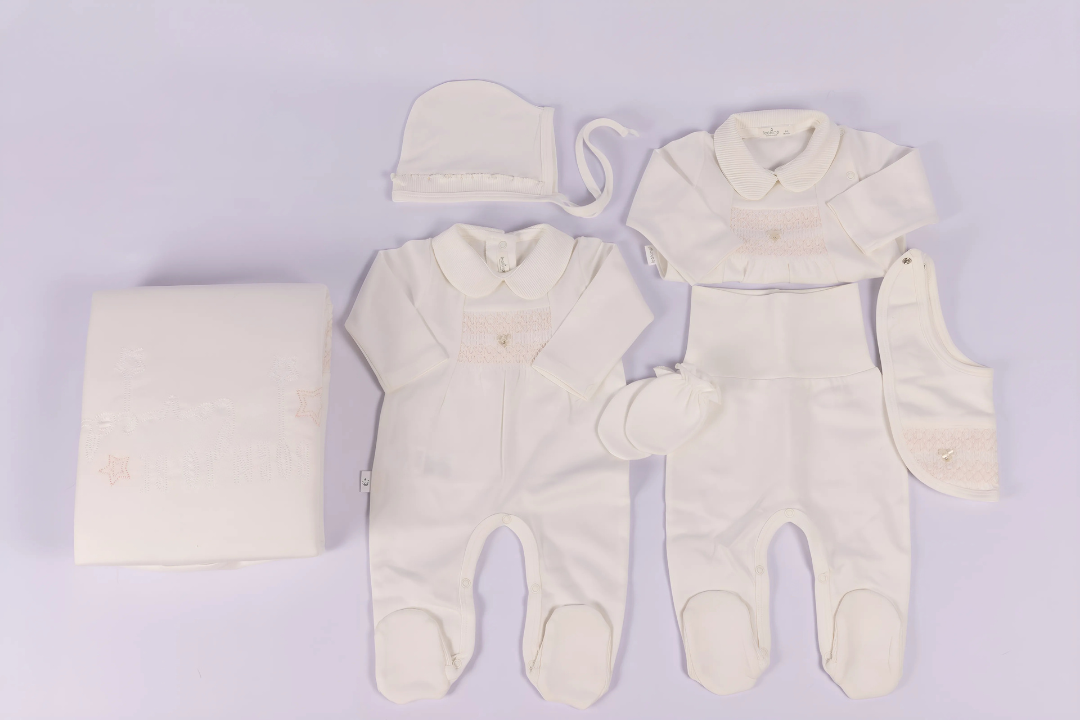 Baby Girl Pink & White NewBorn Set