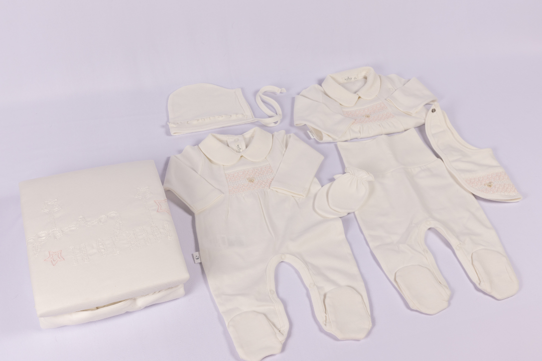 Baby Girl Pink & White NewBorn Set