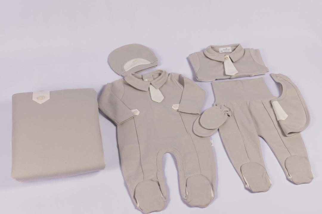 Baby Boy Gray Gentleman NewBorn Set