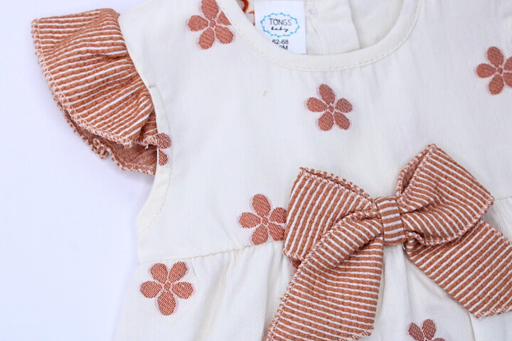 Baby Girl 2 Pieces Olive Flowers Set