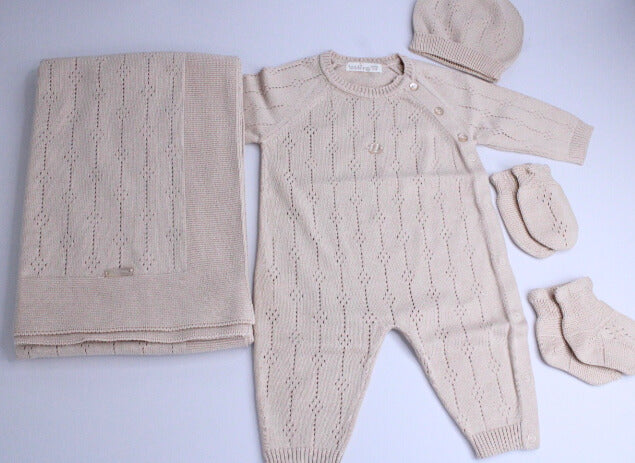 Baby Boy Beige Set of 5 Pieces