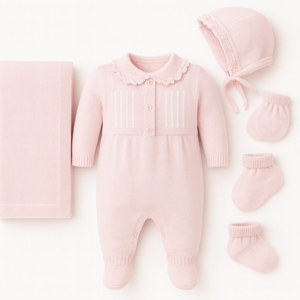 Stripe Baby Girl Set of 5