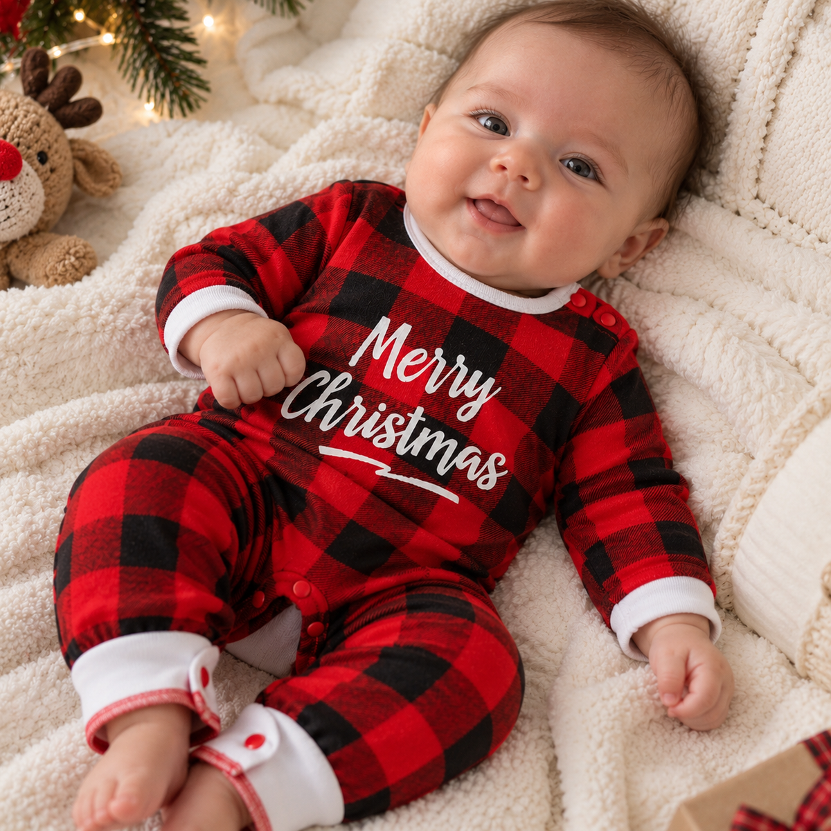 Christmas Cheer Cotton Romper