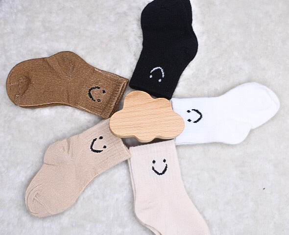 5 Pairs Happy Face Socks