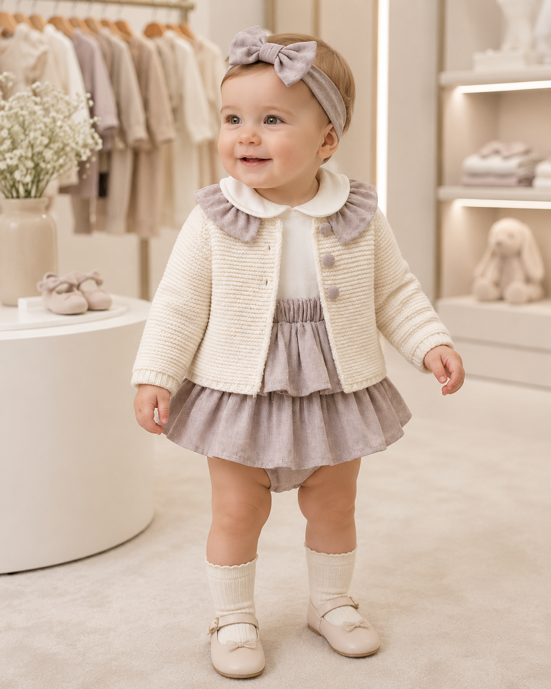 Lavender Grace Knit Skirt Set