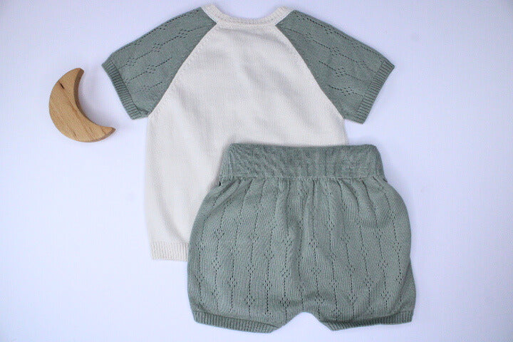 Baby Boy Short Set of 2 Sets Khaki