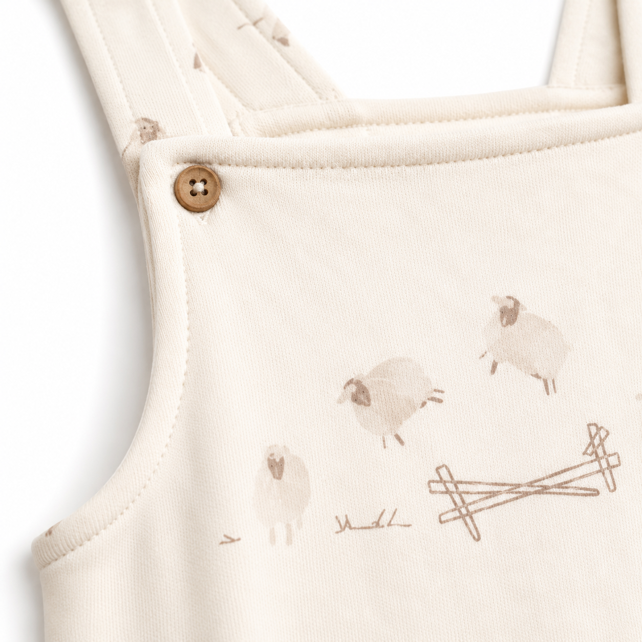 Unisex  Embroidered Overall Romper