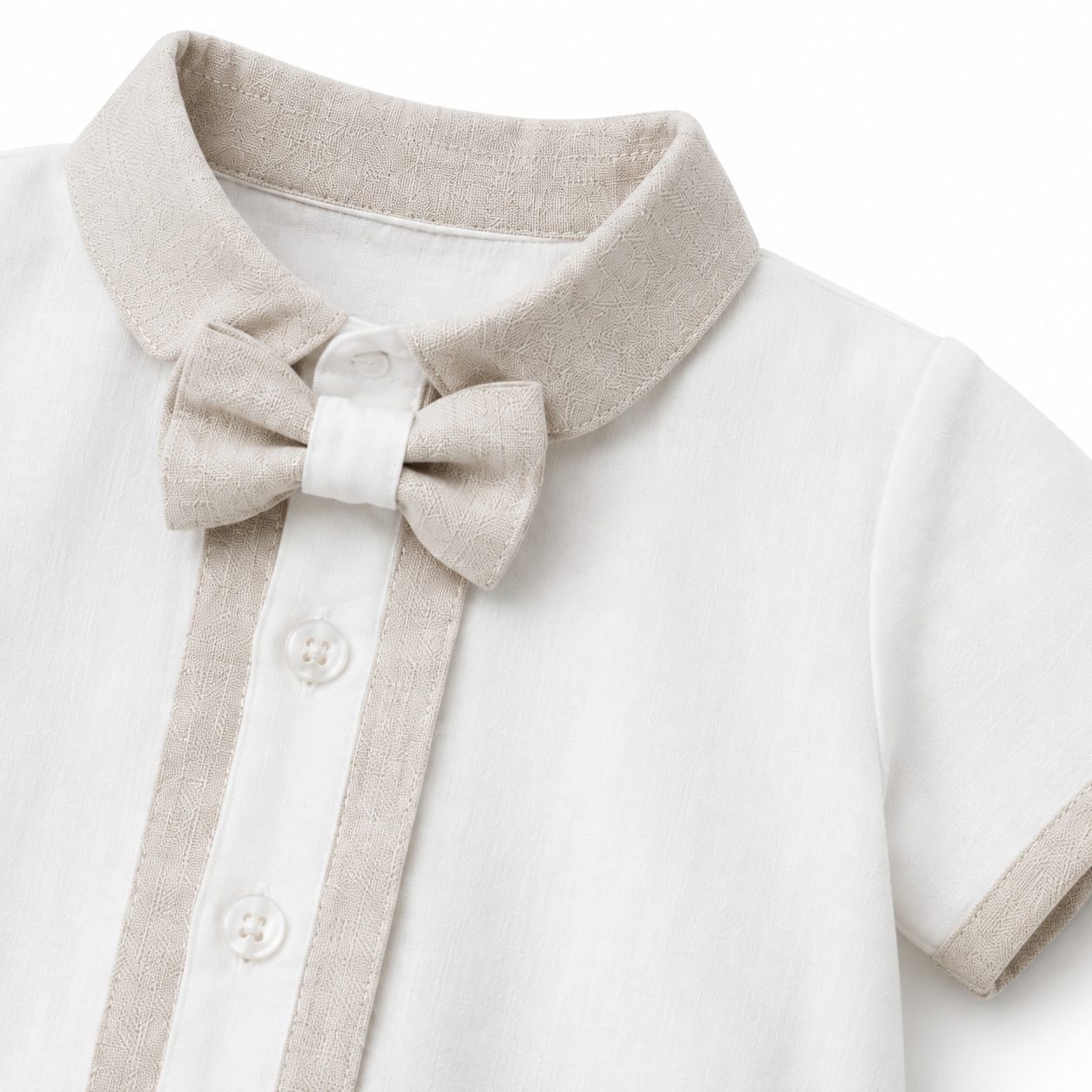 Little Gentleman Bow Tie Romper