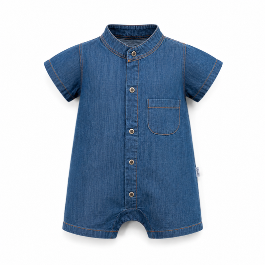 Denim Explorer Romper