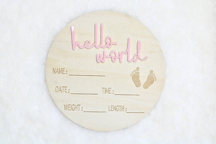 Baby "Hello World" Bulletin