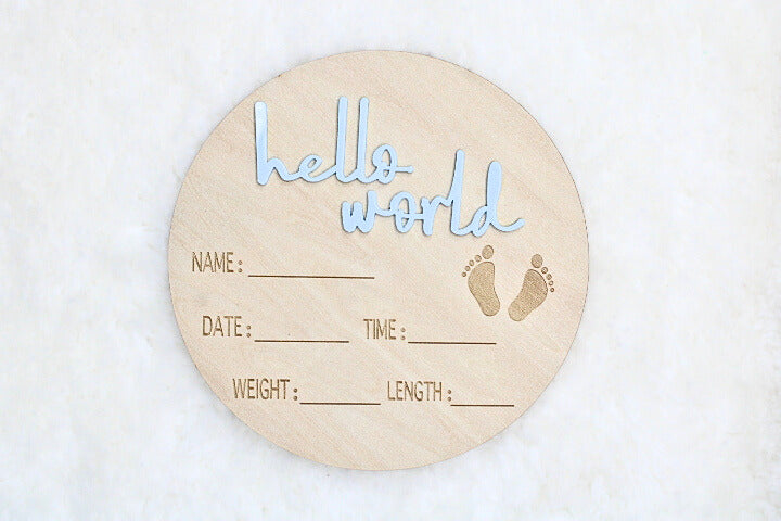 Baby "Hello World" Bulletin