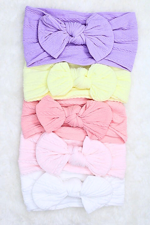 Baby Bow Headband Bright Colors