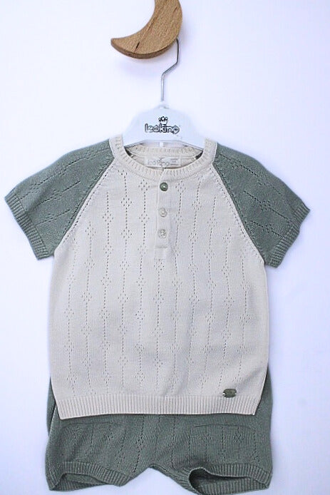 Baby Boy Short Set of 2 Sets Khaki