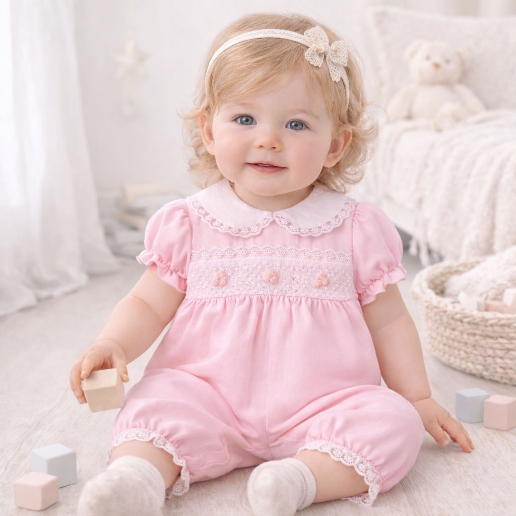 Blush Heirloom Romper