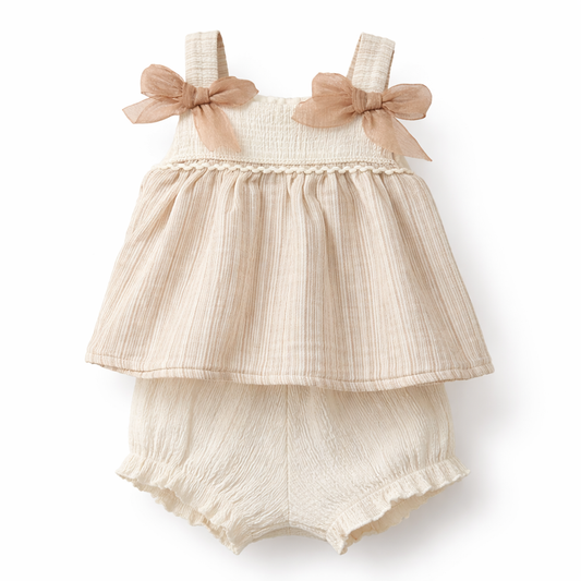 Soft Linen Bow Set