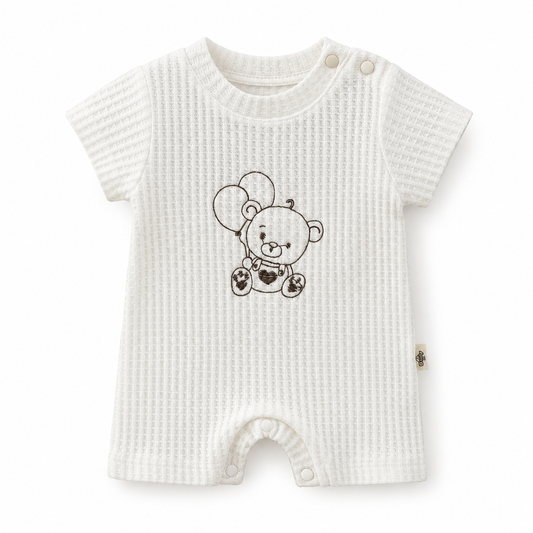 Teddy Bear Waffle Knit Newborn