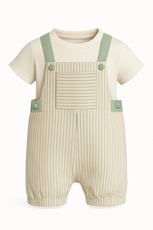 Baby Boy Corduroy Overalls Set