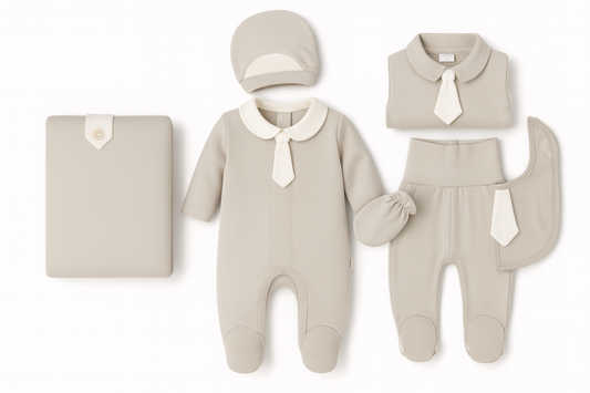 Baby Boy Gray Gentleman NewBorn Set
