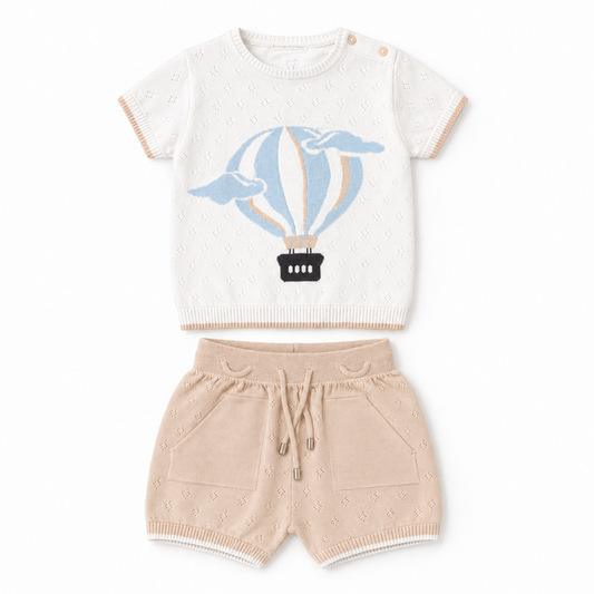 Baby Boy Short 2-piece Suit Cotton