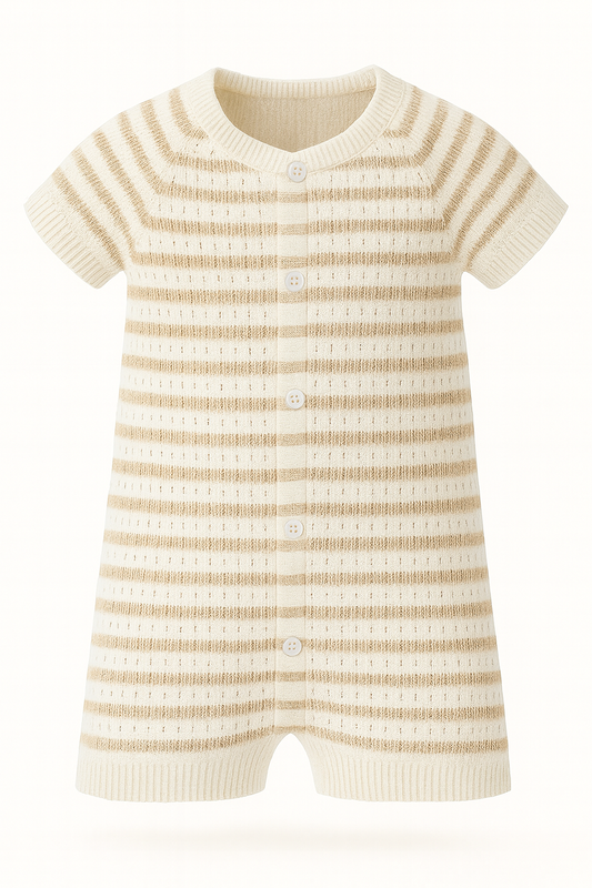 Baby Boy Short Overalls Cotton