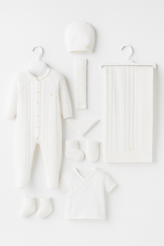 Baby Boy White Elegant NewBorn Set