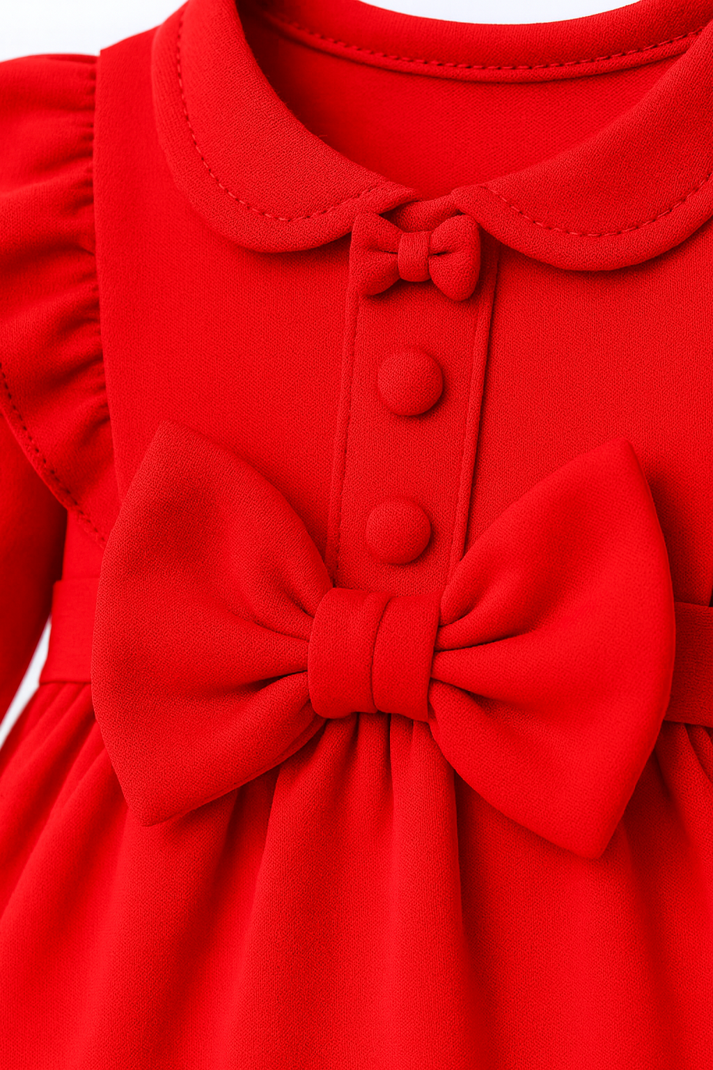 Baby Girl Coquette Red Dress