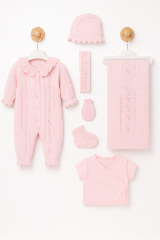 Baby Girl Coral NewBorn Set