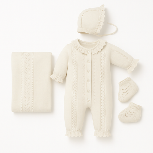 Baby Girl Elegant Gray NewBorn Set