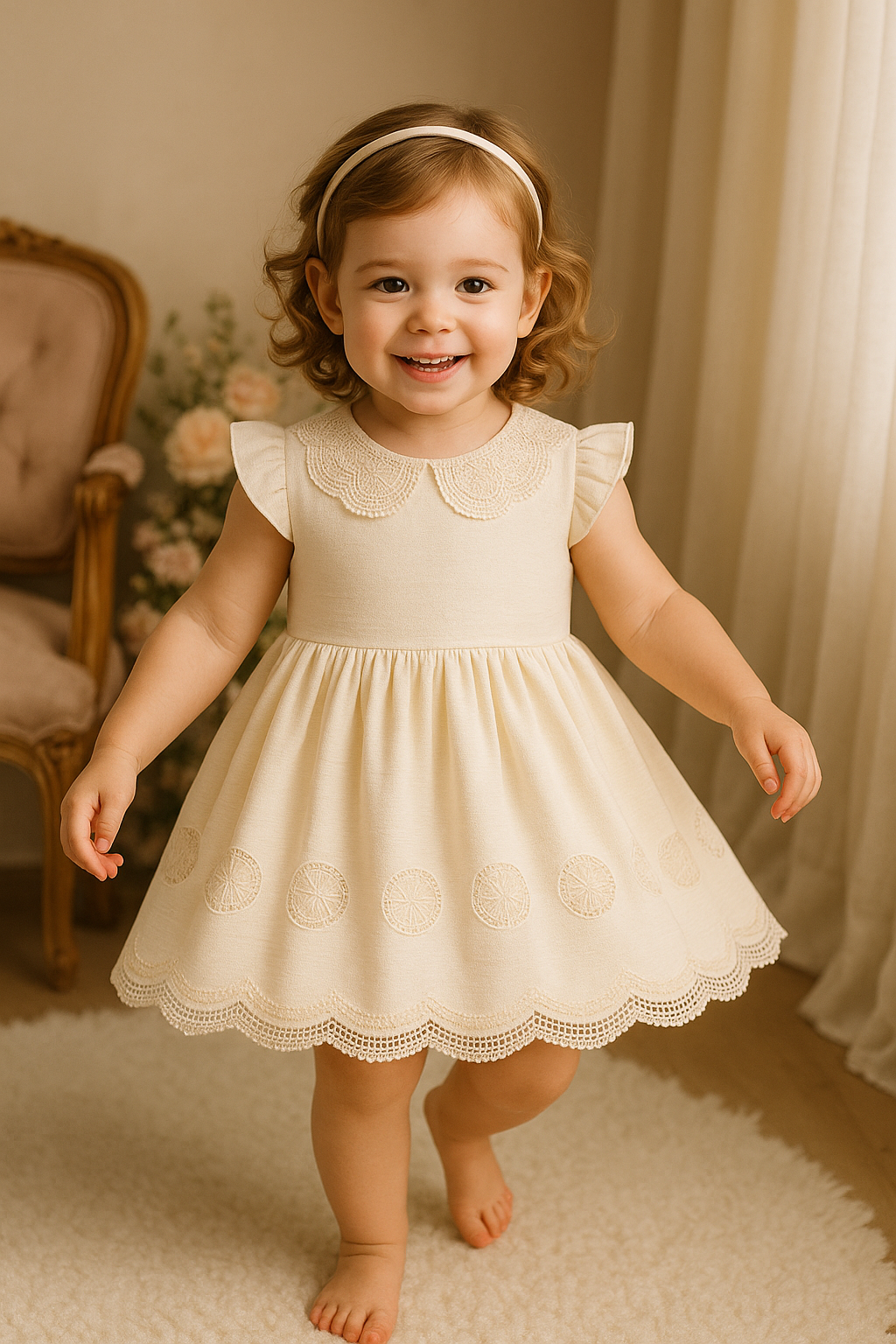 Baby Girl Pearl Blossom Dress