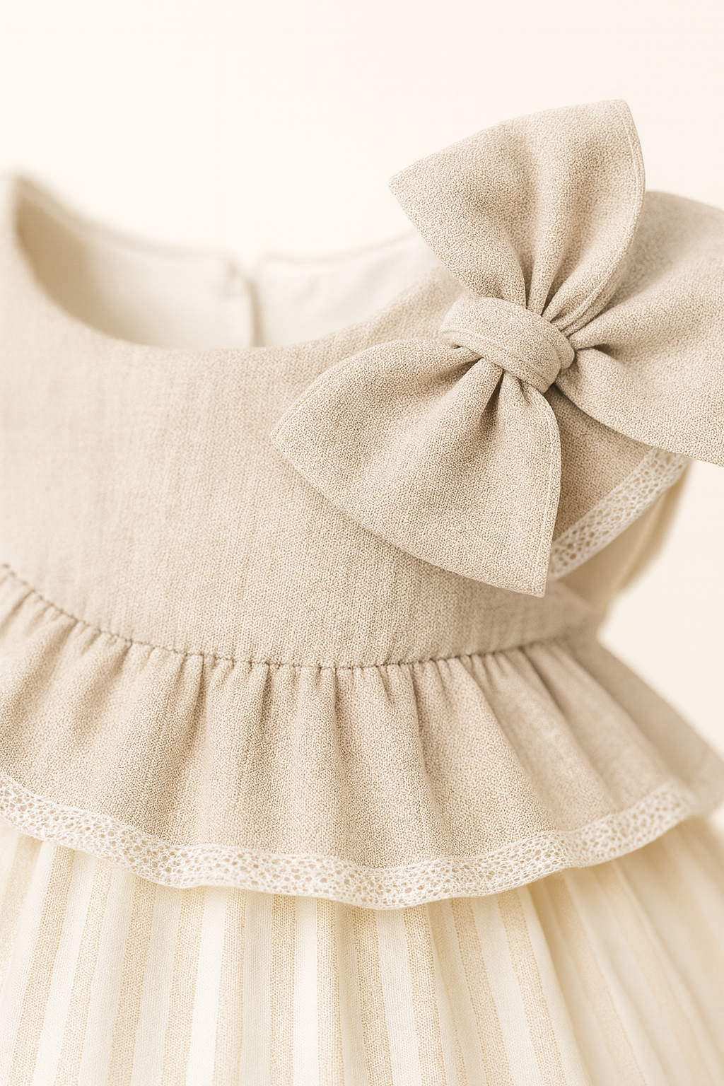 Baby Girl Ruffle Dress with Bow – Sweetness in Every Detail